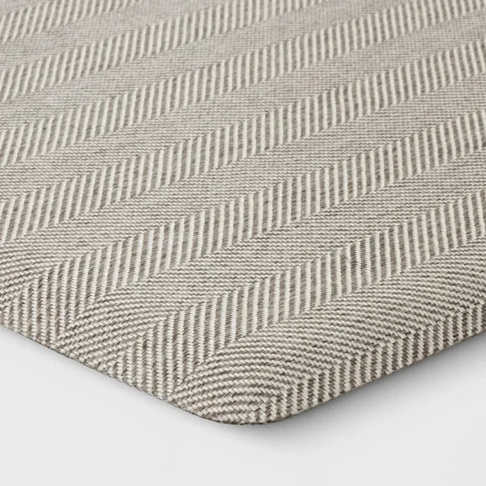 1’8″x3″ Rectangle Indoor Floor Mat Light Gray