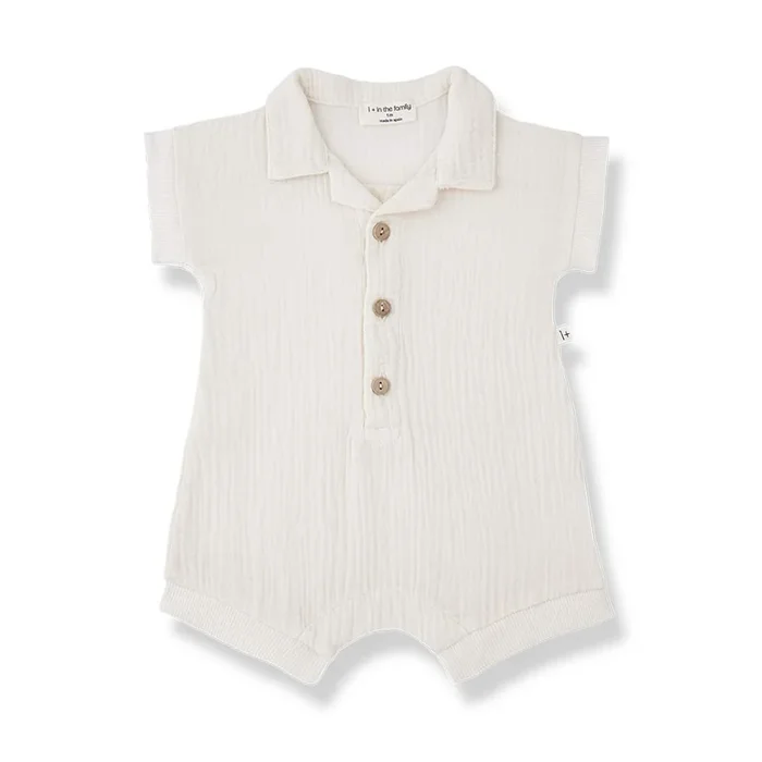 1+ in the family Vittorio Jumpsuit – Ecru
