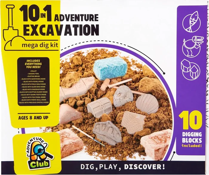 10-in-1 Adventure Excavation Mega Dig Kit