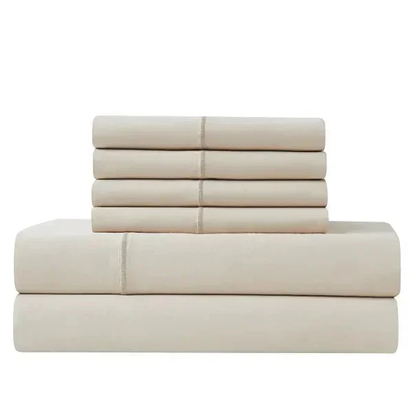 1000 Thread Count 6-Piece King Sheet Set – White