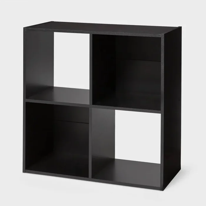 11″ 4-Cube Book Shelf Black – ™