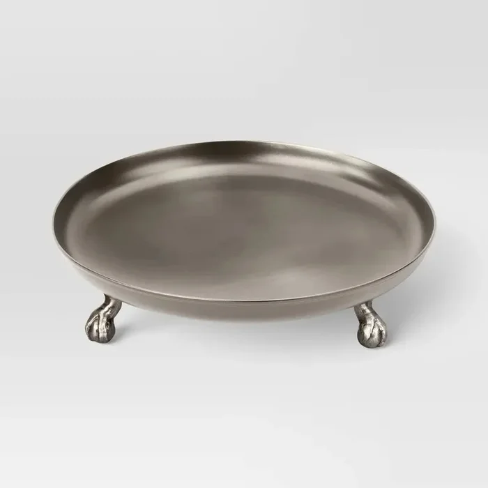 12.375″ Metal Footed Serving Stand Silver Finish