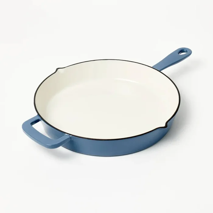 12″ Enamel Skillet Blue