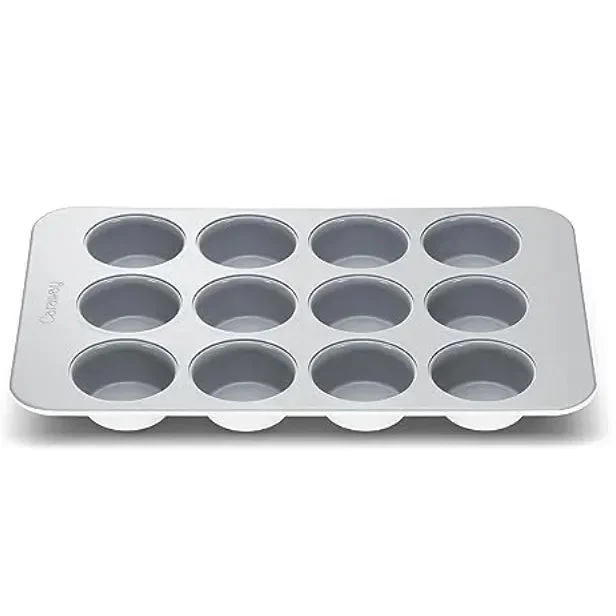 12-Cup Non-Stick Muffin Pan – White