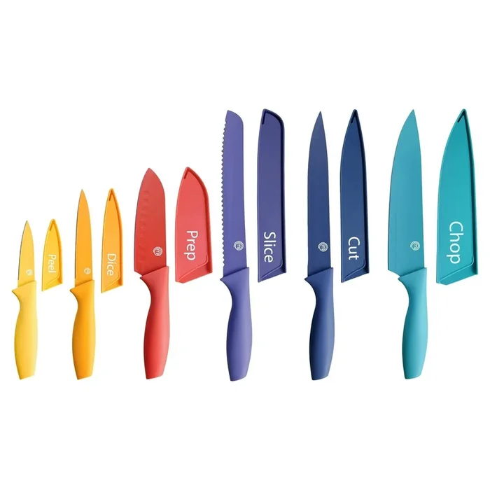 12 Piece Knife Set with Blade Guards
