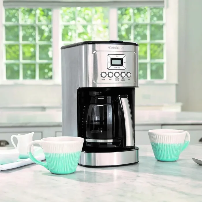 14-Cup Stainless Steel Coffee Machine – Silver