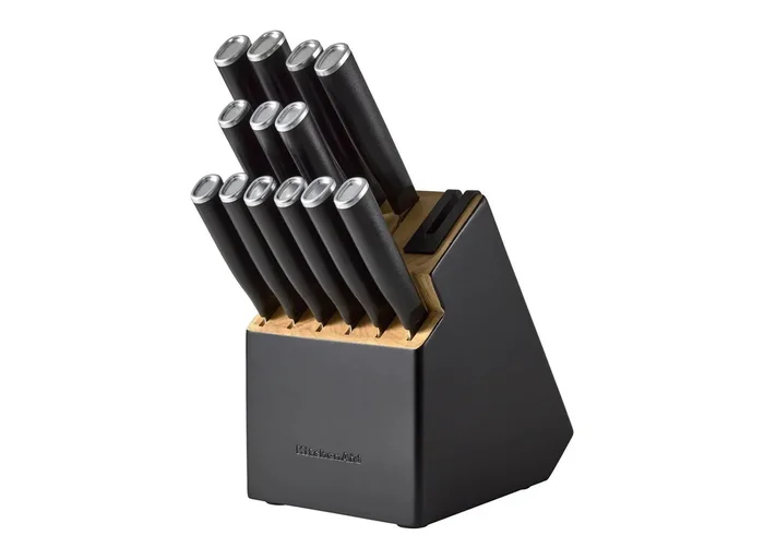 14pc 2-Tone Block Knife Set Black