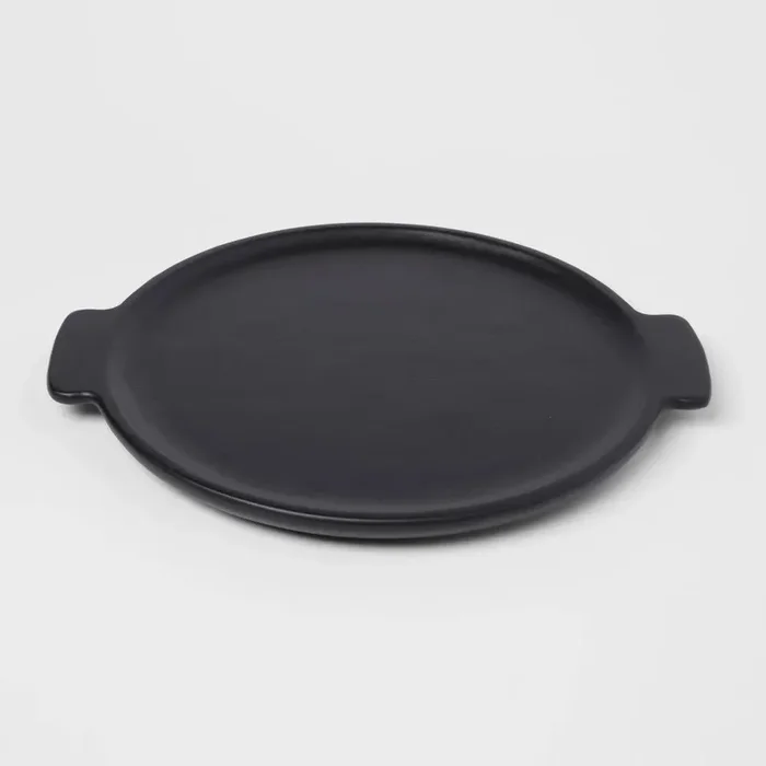 15″ X 13″ Black Acacia Modern Serving Tray – Threshold™