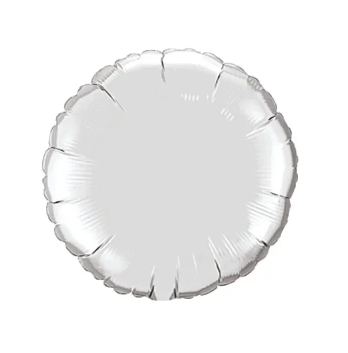 18 ” Silver Round Balloon