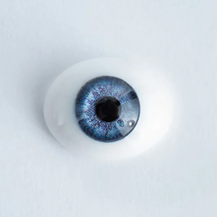 18mm Blue Iris E – Oval Glass Eyes – 1 Pair – #1380