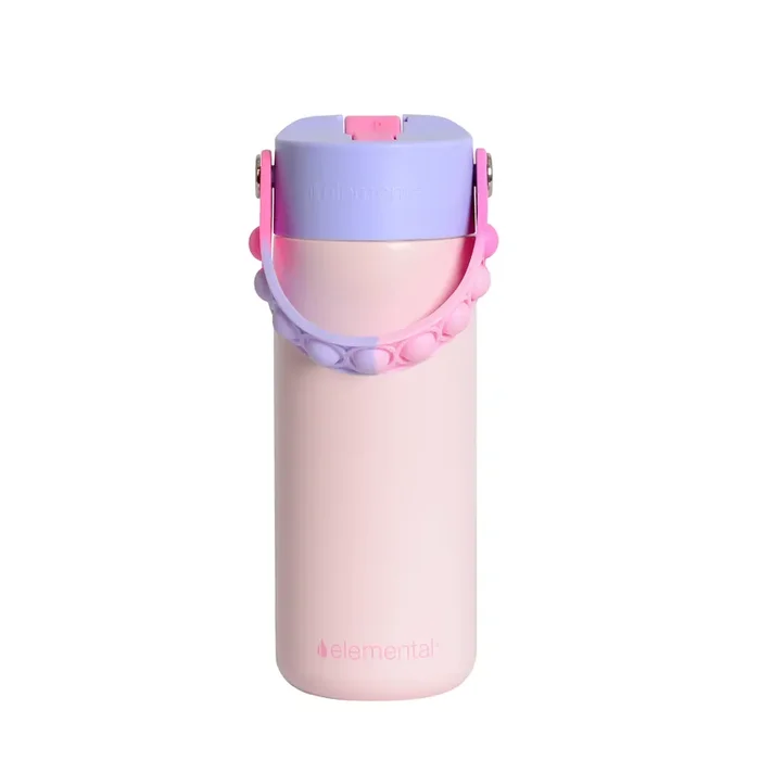 18oz Core Pop Bottle – Blush Pink Tie Dye