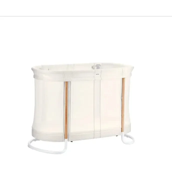 2-in-1 Baby Crib – White