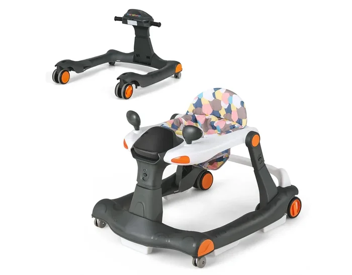 2-in-1 Baby Walker – Foldable Activity Push Walker