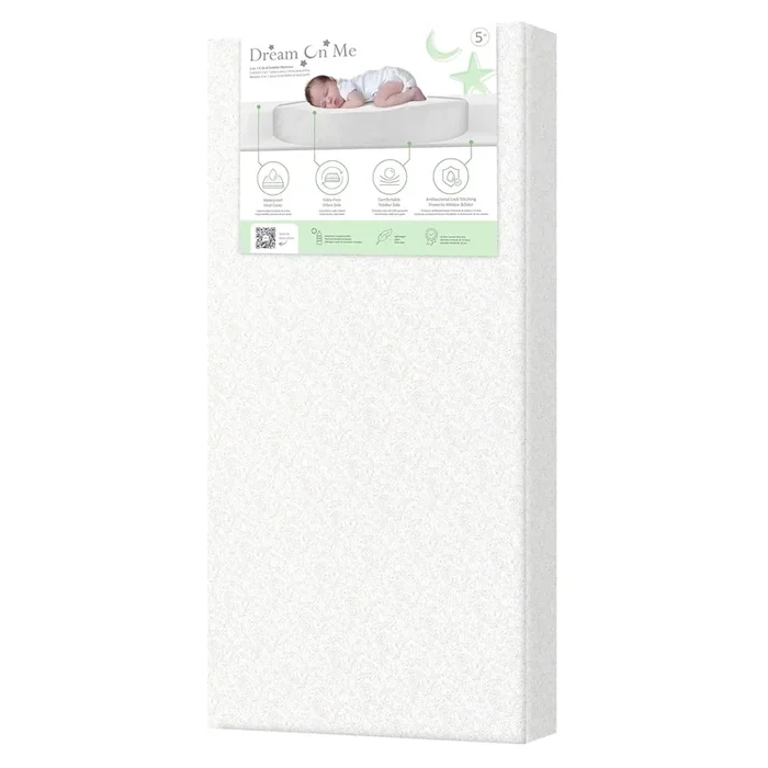 2 in 1 Serene Snooze Crib and Toddler Mattress – Paisley