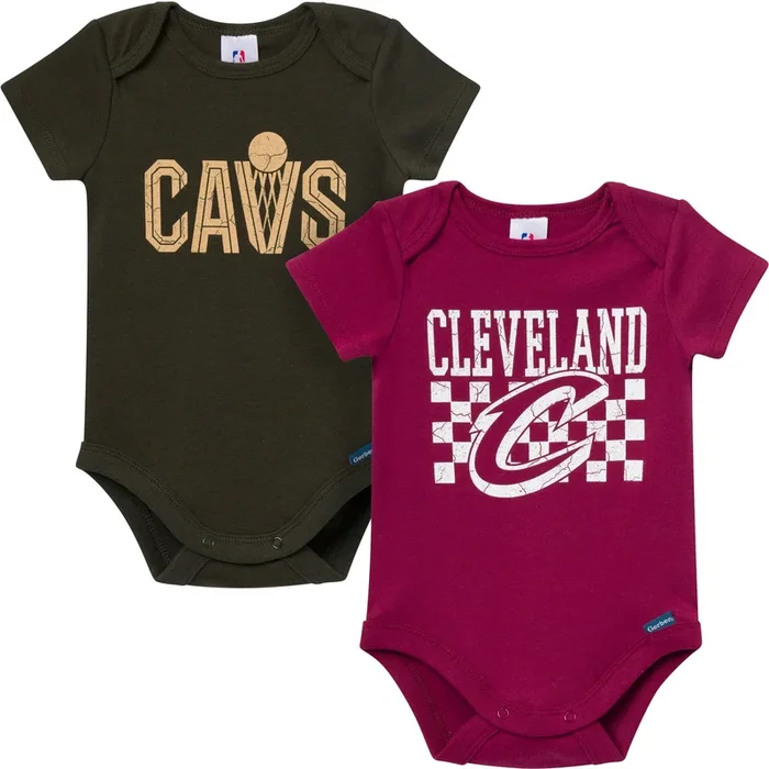 2-Pack Baby Neutral Cleveland Cavaliers Bodysuits