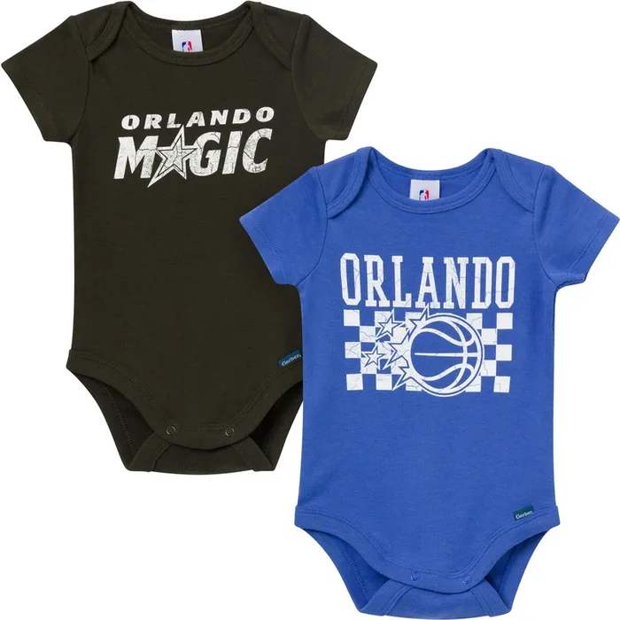 2-Pack Baby Neutral Orlando Magic Bodysuits