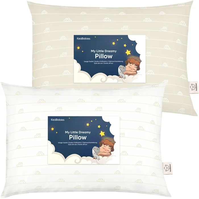 2-Pack Toddler Pillows Without Pillowcase (City Cars)