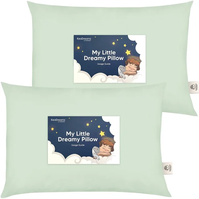 2-Pack Toddler Pillows Without Pillowcase (Sage)