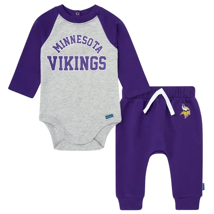 2-Piece Baby Minnesota Vikings Bodysuit and Jogger Set