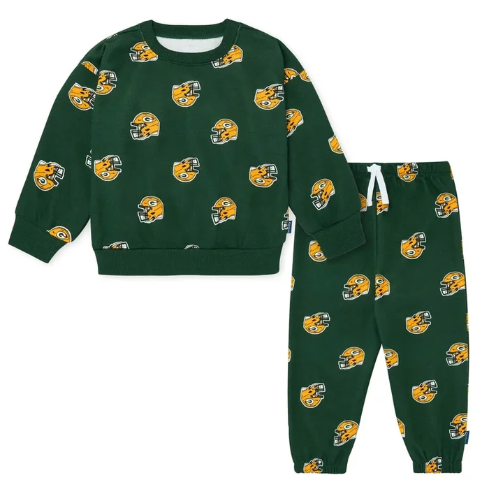 2-Piece Infant & Toddler Green Bay Packers Sweatshirt and Pant Set