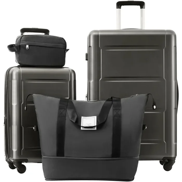 2 Piece Luggage Set With Bags Expanable Spinner Wheels ABS Lightweight Suitcase With Tsa Lock 20″ / 28″
