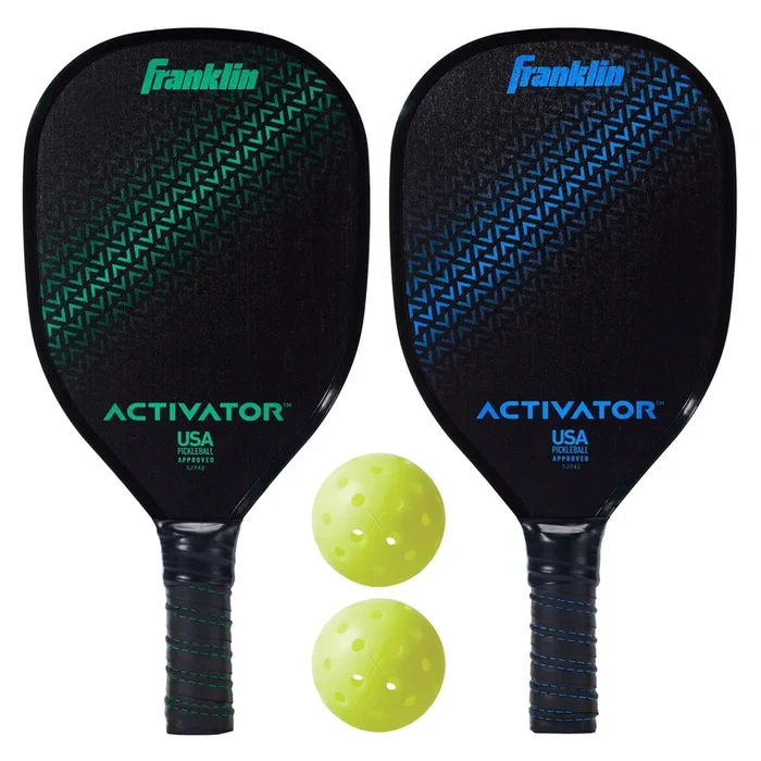2 Player Pickleball Paddle + Ball Set – Wood Starter Set