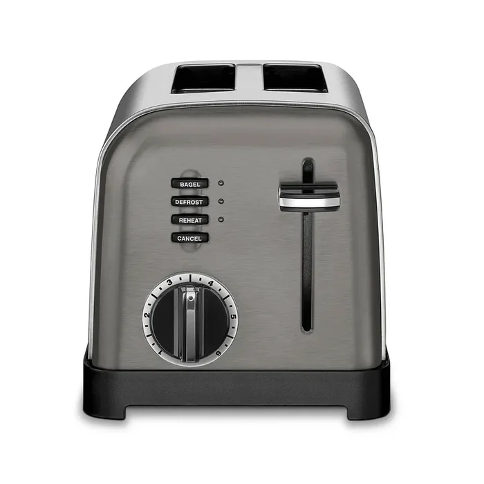2-Slice Classic Toaster CPT-160BKSP1 – Black Stainless Steel