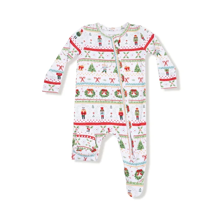 2 Way Zipper Footie | Nutcracker Fair Isle