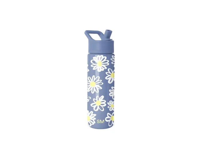 22oz Summit Daisy Water Bottle – Blue