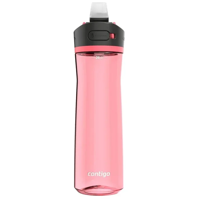 24oz Plastic Water Bottle with AUTOSPOUT Lid – Frosted Rose