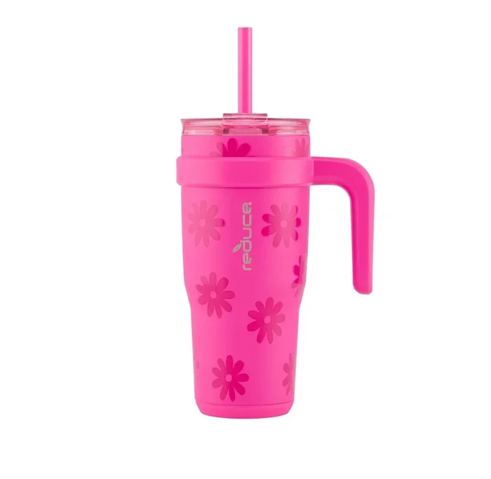 24oz Vacuum Insulated Stainless Steel Straw Tumbler