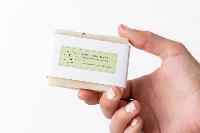 2x Eucalyptus Natural Handmade Soap Bar, Fresh Cold Process Soap