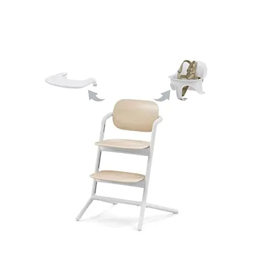 3-in-1 High Chair Set – Sand White