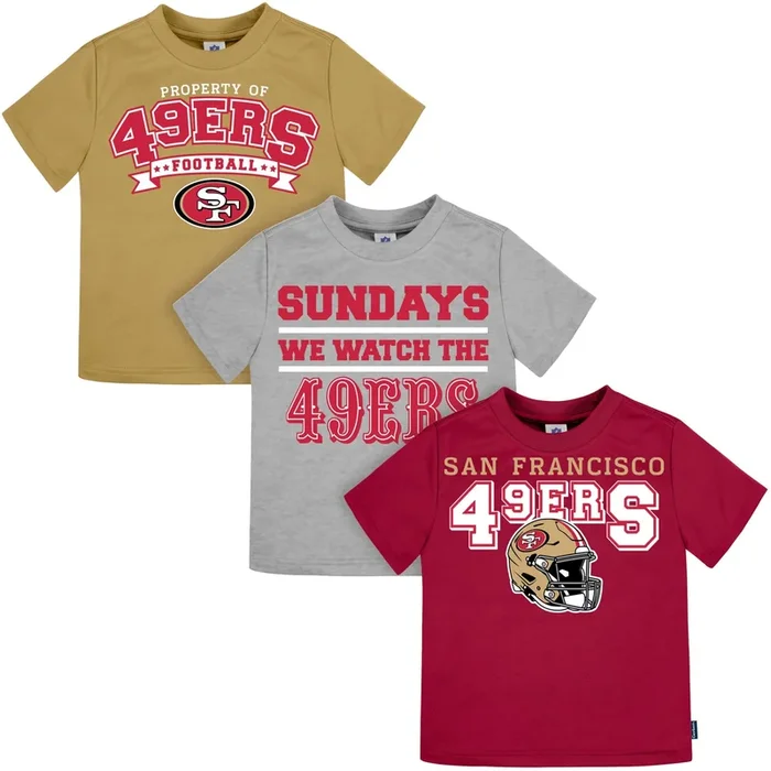 3-Pack Infant & Toddler San Francisco 49ers T-Shirts