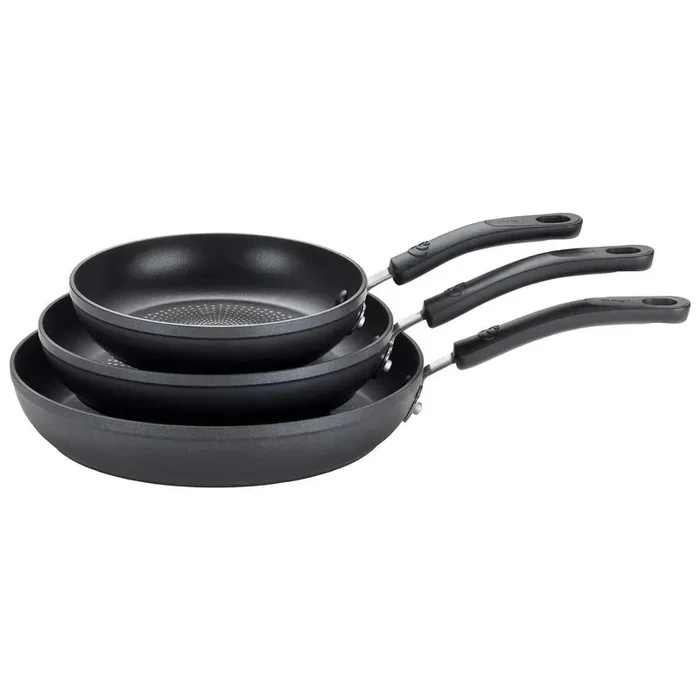 3-Piece Fry Pan Set – Durable Aluminum Cookware