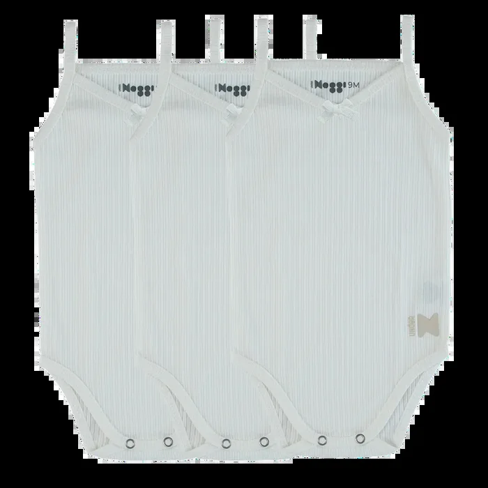 3Pk Ribbed Bodysuits – White Girl