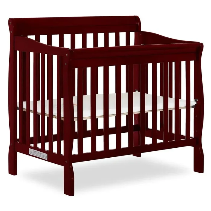 4 in 1 Aden Convertible Mini Crib – Cherry