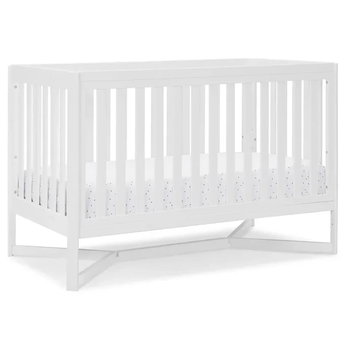 4-in-1 Convertible Baby Crib – Bianca White