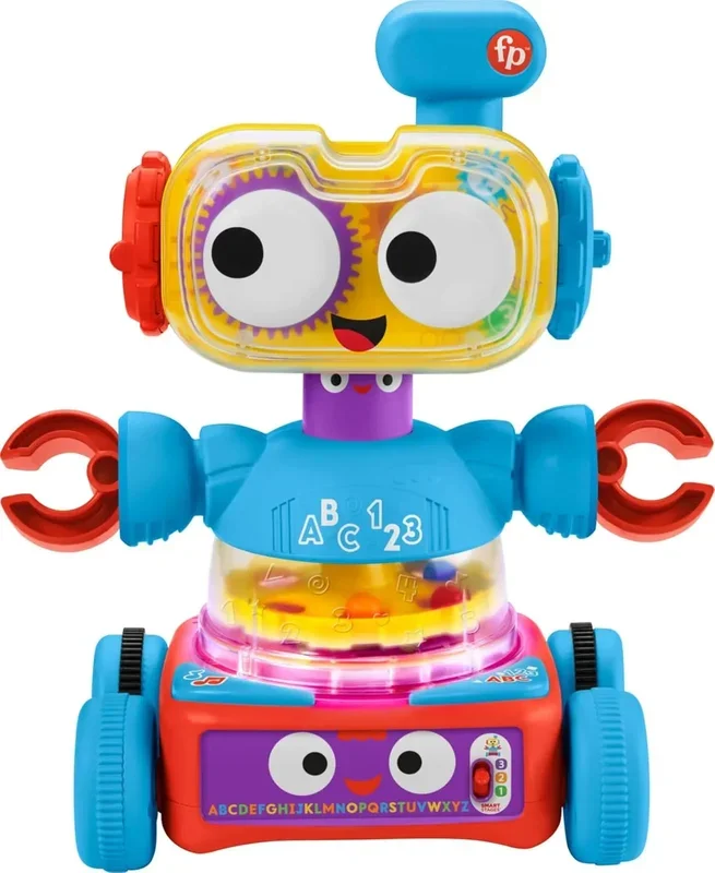 4-in-1 Robot Baby to Preschool Learning Toy with Lights & Music