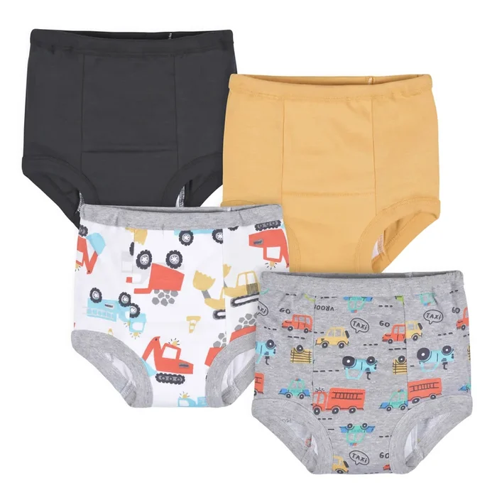 4-Pack Toddler Boys Trucks & Cars Training Pants