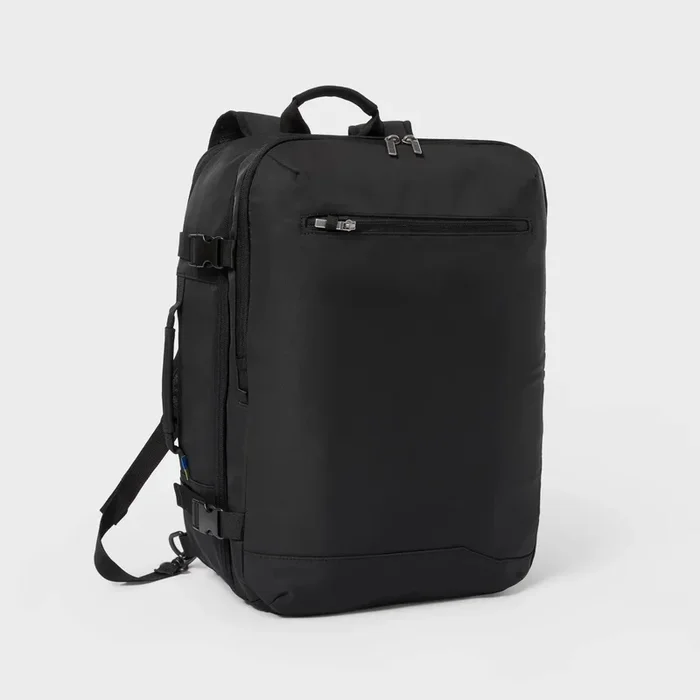 40L Travel Backpack With Expansion – Black