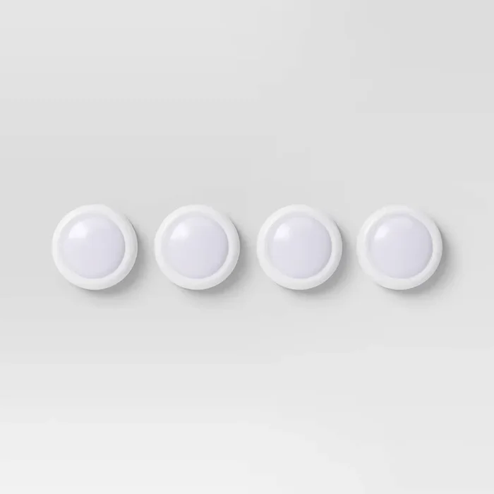 4pk Battery Operated Puck Lights – ™: LED, Tap Control, Remote, No Assembly Required