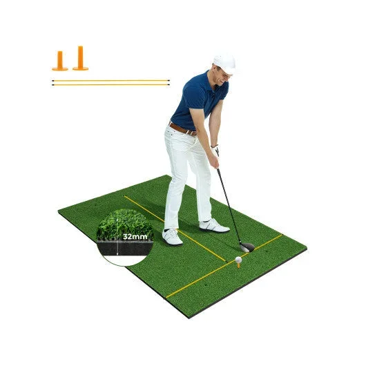 5 X 3 Ft Artificial Turf Grass Practice Mat for Indoors and Outdoors-32mm