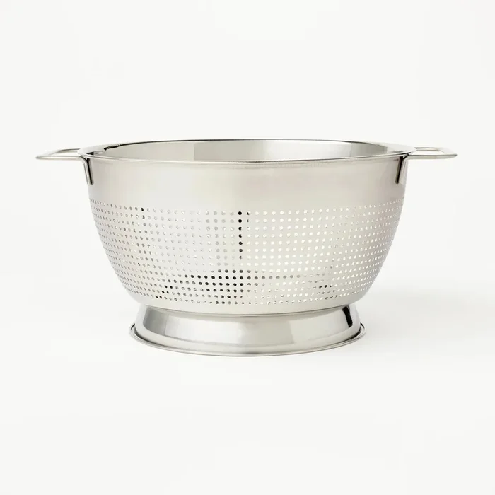 5qt Stainless Steel Colander Silver