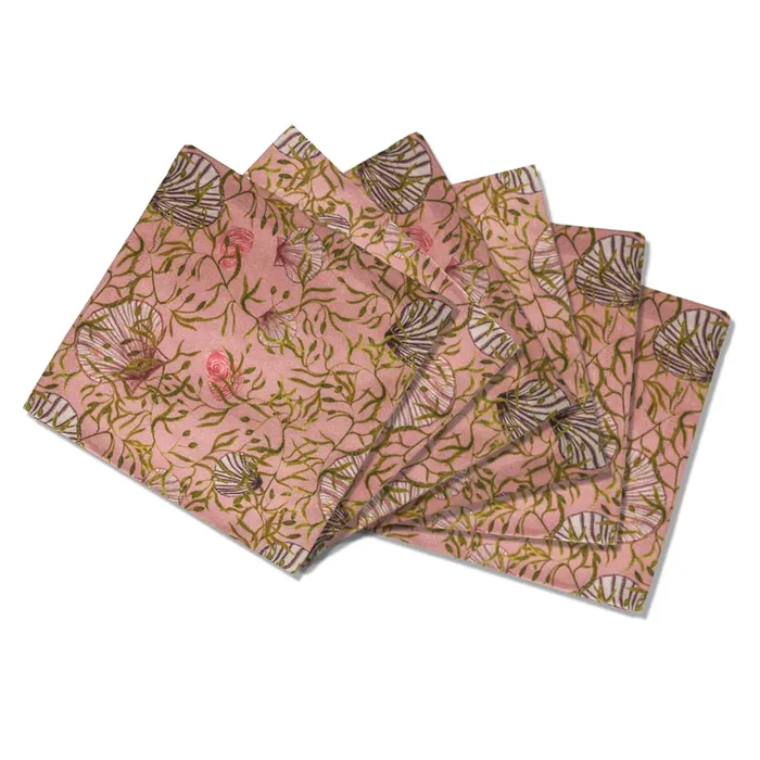 6 Napkins Mussels From Brussels Offcut Version