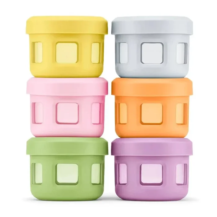 6pk Plastic Condiment Food Storage Containers