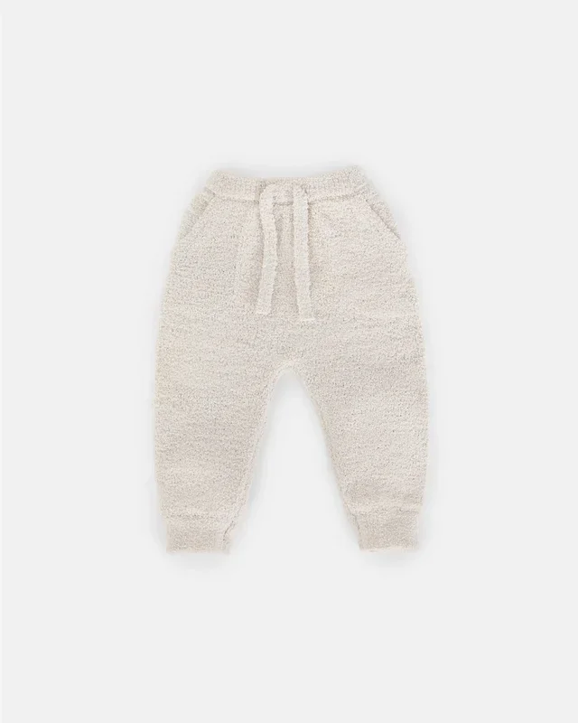 7 A.M. Enfant Fuzzy Joggers – Ecru