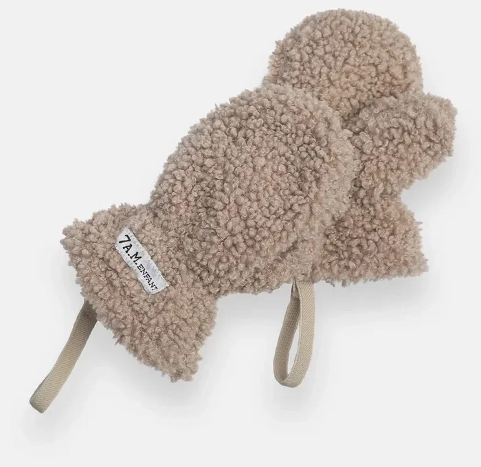 7 A.M. Enfant Mittens – Teddy – Oatmeal (6-12M)