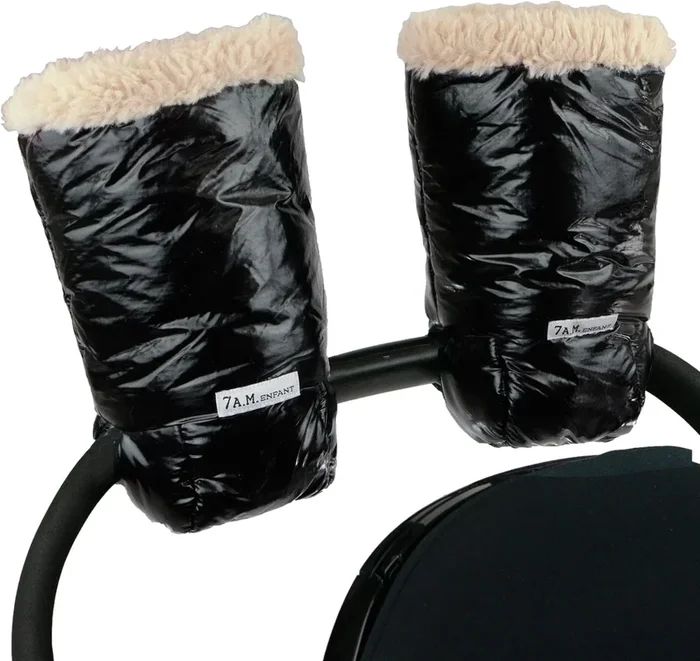7 A.M. Enfant Warmmuffs – Black Polar