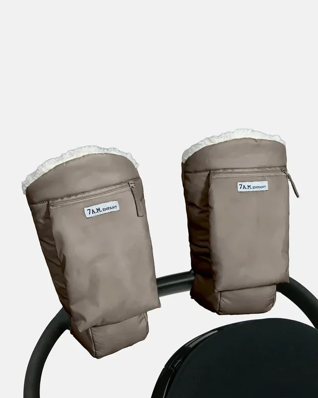 7 A.M. Enfant Warmmuffs – Chestnut Oslo Cloud